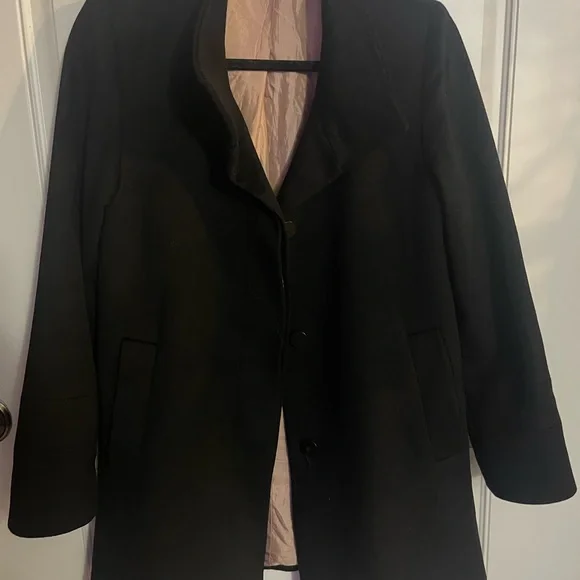 Fleurette Placket Front Loro Piana Wool Coat -4  like  new - Picture 9 of 10